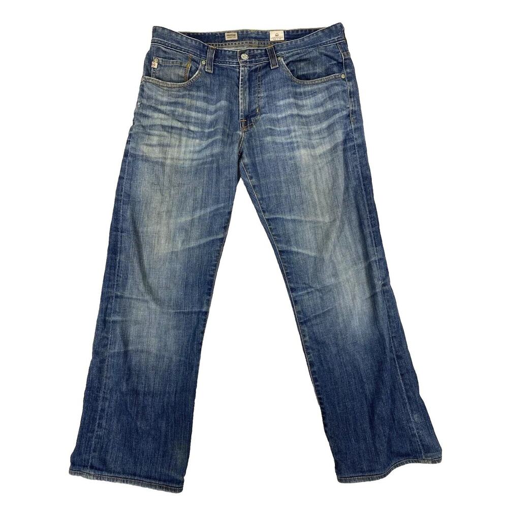AG Adriano Goldschmied Jeans Men Tag 32 Actual 33x26.5 Blue Protege Straight USA